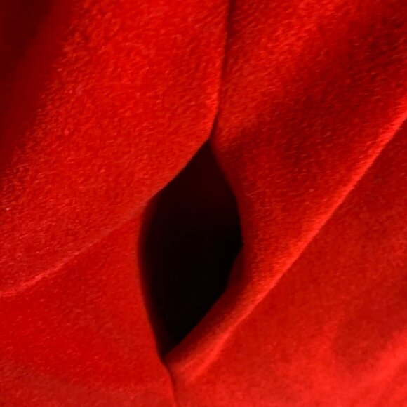 Vanity Fair Red Maxi Robe Size M Long Sleeve Tassel Zipper Cozy Loungewear USA - Picture 9 of 14